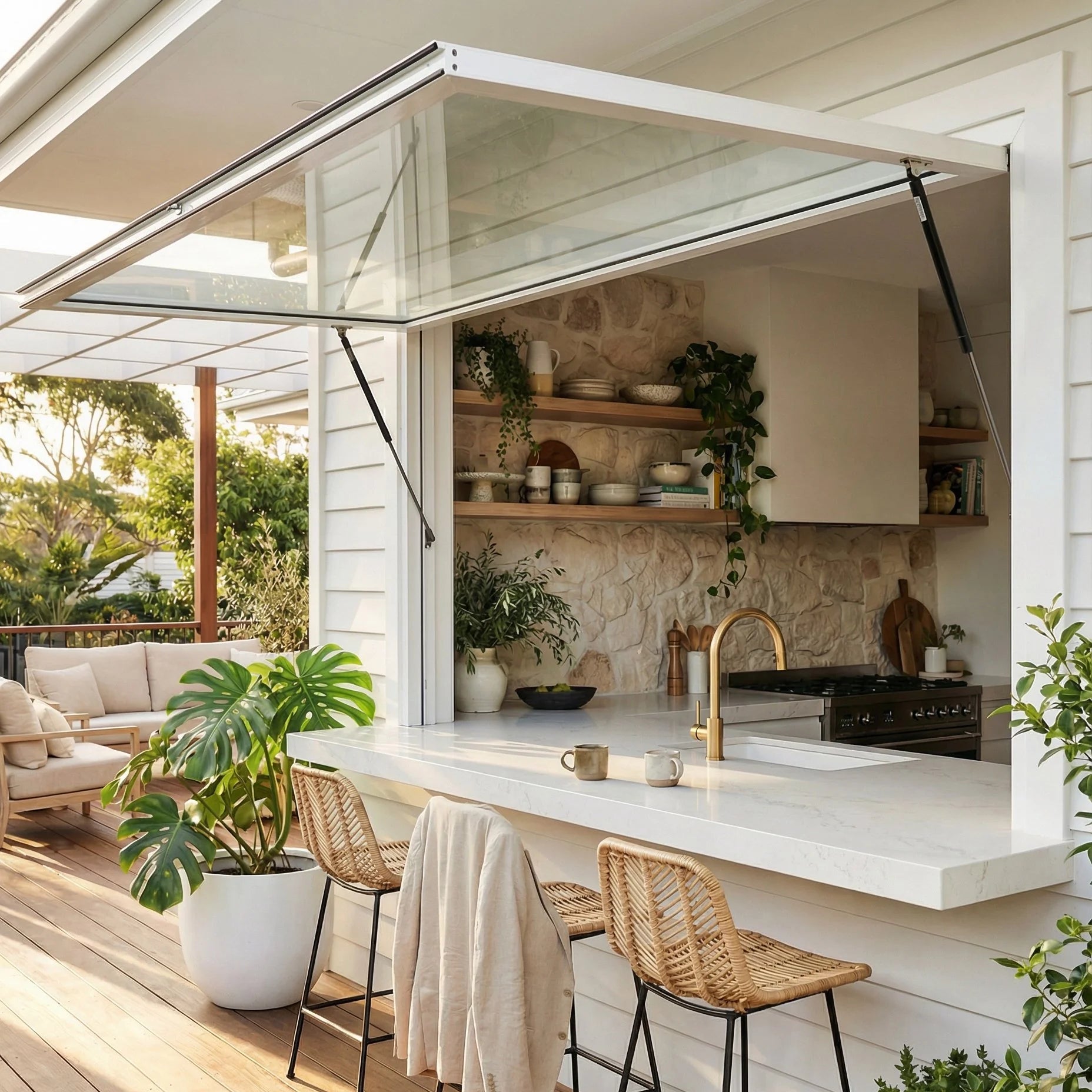 gas strut servery window online